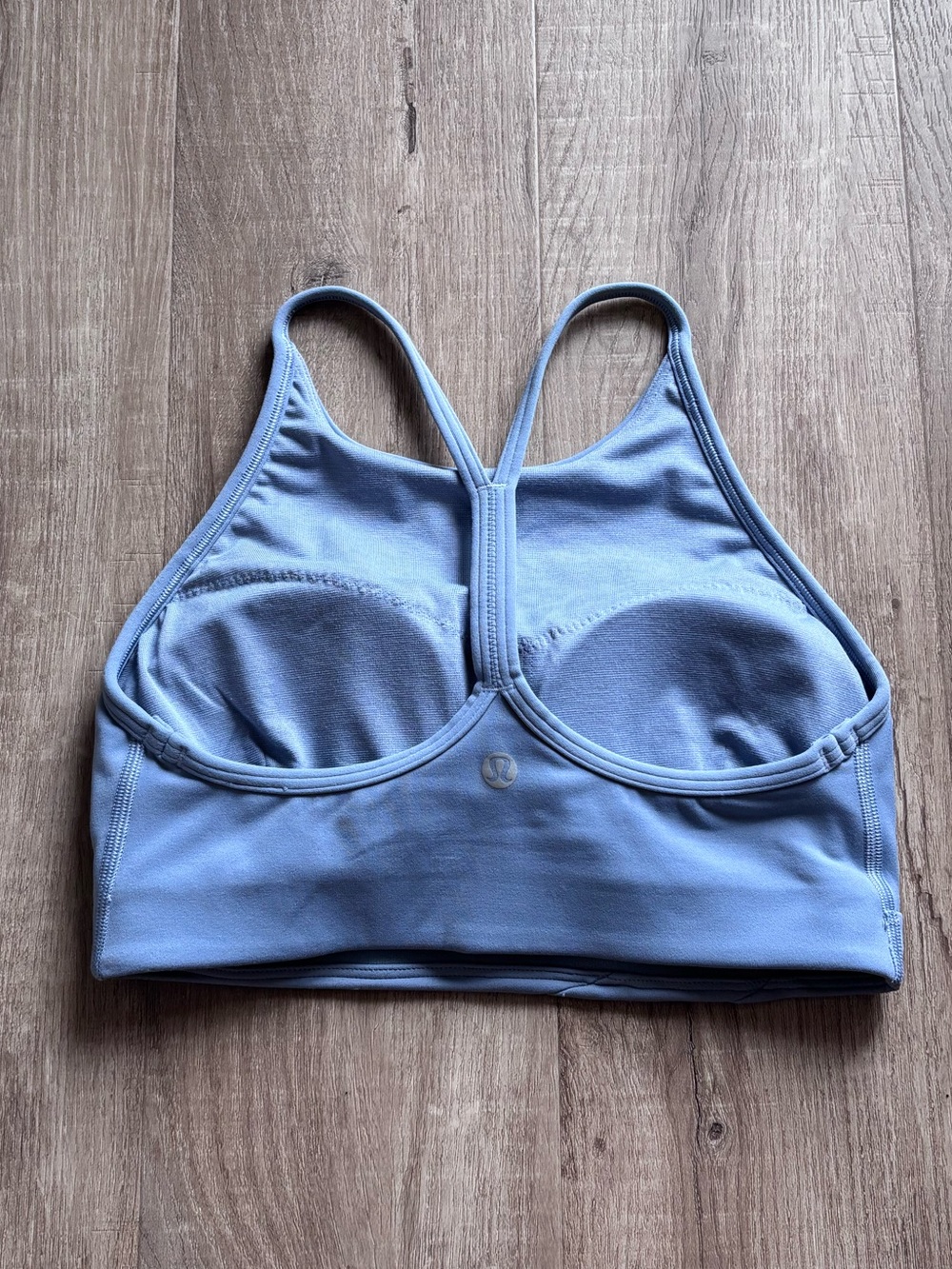 Lululemon Flow Y Wrap Front High Neck Bra in Blue - Picture 2 of 7